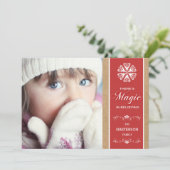 レッド魔法イン信じズホリデーフォトフラットカード シーズンカード (スタンド正面)