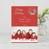 レッド1フォトファミリーホリデーカード シーズンカード (スタンド正面)
