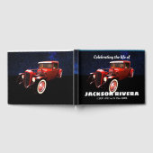 レッド1930通りロッドお祝いのライフ ゲストブック (全面)