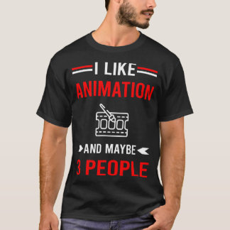レッド3ピープルアニメーション Tシャツ