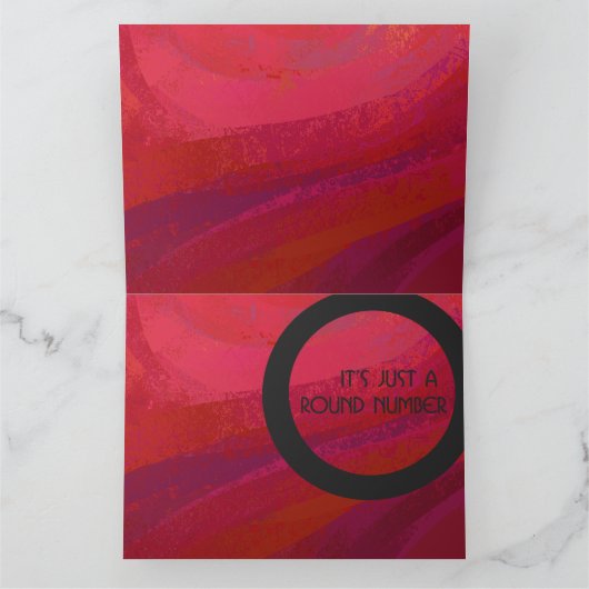 レッド30 Decade誕生日 カード (内部)