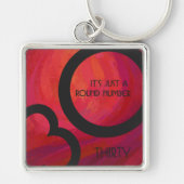 レッド30 Decade誕生日 キーホルダー (正面)