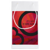 レッド30 Decade誕生日 スモールペーパーバッグ (裏面)