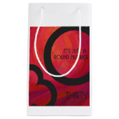 レッド30 Decade誕生日 スモールペーパーバッグ (正面)