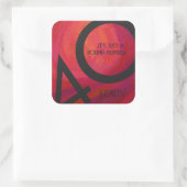 レッド40 Decade誕生日 スクエアシール (バッグ)