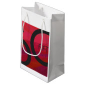 レッド50 Decade誕生日 スモールペーパーバッグ (裏面アングル)