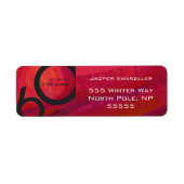 レッド60 Decade誕生日 ラベル (正面)