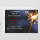 レッド7月4日インディペンデンスデイスパーカー 招待状 (正面)