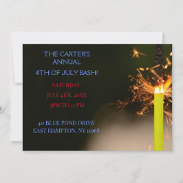 レッド7月4日インディペンデンスデイスパーカー 招待状