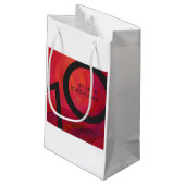 レッド70 Decade誕生日 スモールペーパーバッグ (裏面アングル)