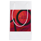 レッド70 Decade誕生日 スモールペーパーバッグ (正面)