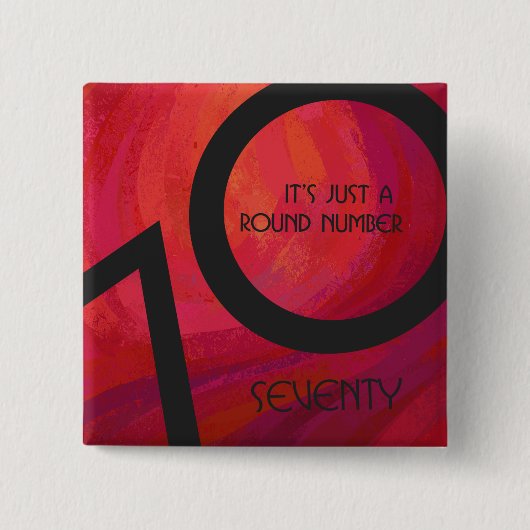 レッド70 Decade誕生日 缶バッジ (正面)