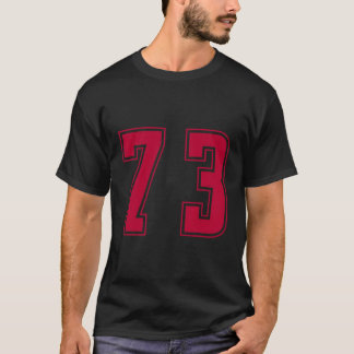 レッド73チームジュニアスポーツ番付制服選手 Tシャツ