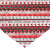 レッド8ビットラブハート テーブルクロス (アングル)