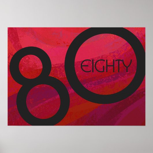 レッド80 Decade誕生日 ポスター (正面)