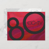 レッド80 Decade誕生日 ポストカード (正面/裏面)