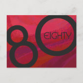 レッド80 Decade誕生日 ポストカード (正面)
