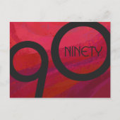 レッド90 Decade誕生日 ポストカード (正面)