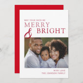 レッド |お使いの日メリーが明るくなるか|写真 シーズンカード (正面/裏面)