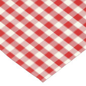 レッド&アイボリーコテージコアギンガムチェックプライド テーブルクロス (アングル)