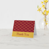 レッド&イエローアールデコラインアートダイアモンズ カード (黄色い花)