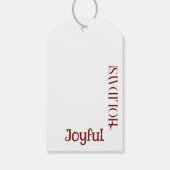 レッド・ウィンター・ベリー：赤の豊かさ ギフトタグ (裏面)