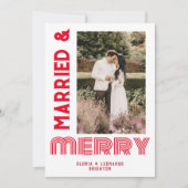 レッド・ウェディング 結婚おめでとう シーズンカード (正面)