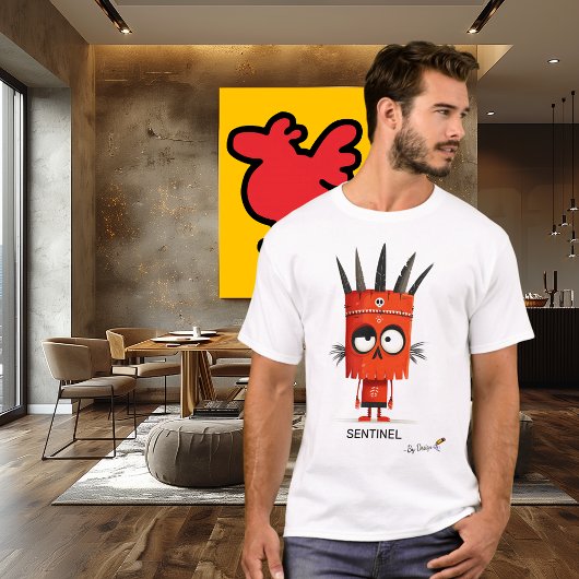 レッド・ウォリアー | SENTINEL -デザイン | ユニーク Tシャツ