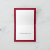 レッド&エレガントシルバーフローラキンセアニェラありがとう 招待状 (内部)