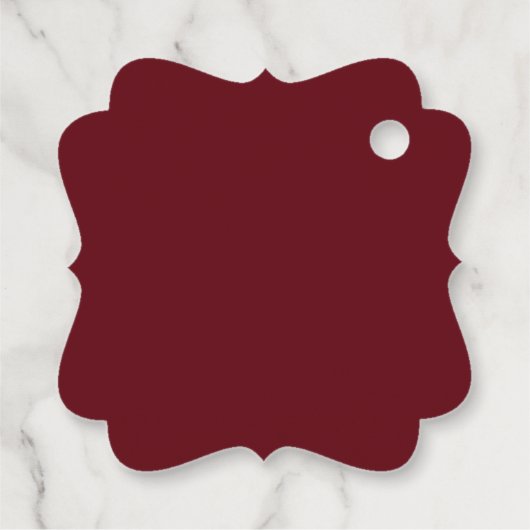 レッド |オレンジフローラブーケと愛と感謝してい フェイバータグ (裏面)