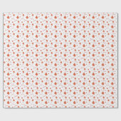 レッド&オレンジヤーンチキンチャンピオンラッピング紙 ラッピングペーパー (フラット)