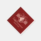 レッド カピド シングルズ バレンタインデー パーティー スタンダードカクテルナプキン (角)