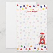 レッド・ガンボール・マシン 便箋 (正面/裏面)