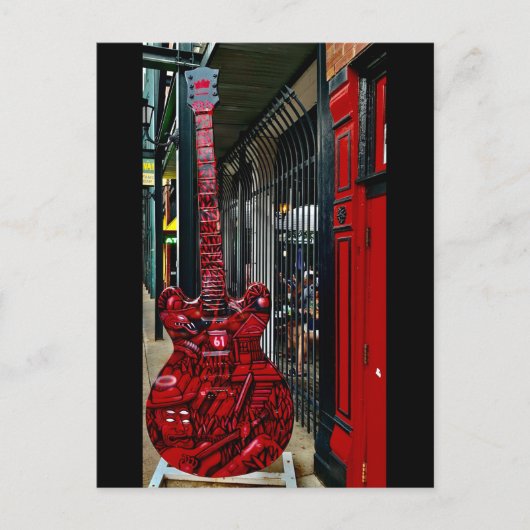 レッド・ギター ポストカード (正面)