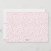 レッド |クリスマスベーキングスピリッツ明るい写真 シーズンカード (裏面)