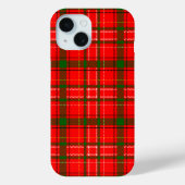 レッド クリスマス タータン チェック柄デザイン Case-Mate iPhoneケース (裏面)