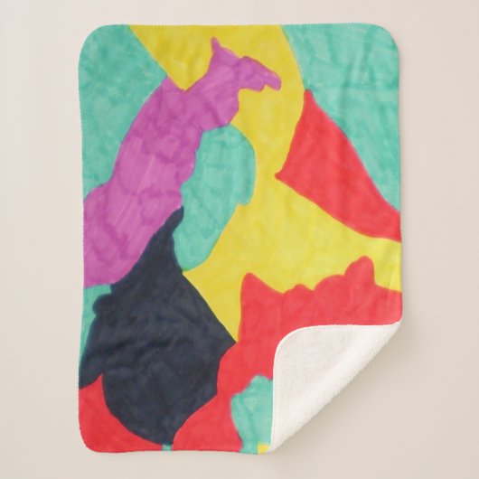 レッド・クリーチャー シェルパブランケット (正面)