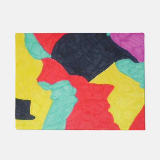 レッド・クリーチャー ドアマット (正面)