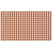 レッド&クリームチェック テーブルクロス (正面(横))