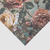 レッド&クリームバラティッシュペーパー 薄葉紙 (詳細)