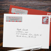 レッド&グアーガイルレーホリデー差出人住所ラベル ラベル