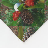 レッド&グパーソナライズされたリーンという名前のゴルフボール フリースブランケット (角)