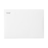 レッド&グリーンすてきホリーラップのまわりに住所 シール ラップアラウンドラベル (正面)