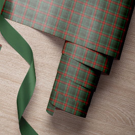 レッド+グリーンのクリスマス柄クラシックなバラエティ プリント ラッピングペーパー
