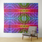 レッド&グリーンイカット タペストリー (インサイチュ(横))