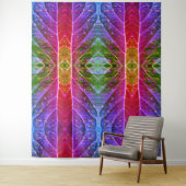 レッド&グリーンイカット タペストリー (インサイチュ)