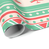 レッド&グリーンクリスマスツリーラブ – フェスティバル休日 ラッピングペーパー (ロールコーナー)