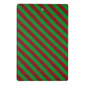 レッド&グリーンストライプグリッター ミニクリップボード (裏面)