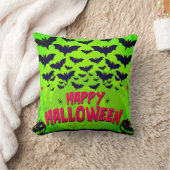 レッド&グリーンハッピーハローウィン クッション (ブランケット)