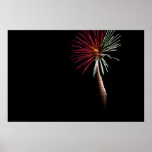 レッド&グリーンパームプリント